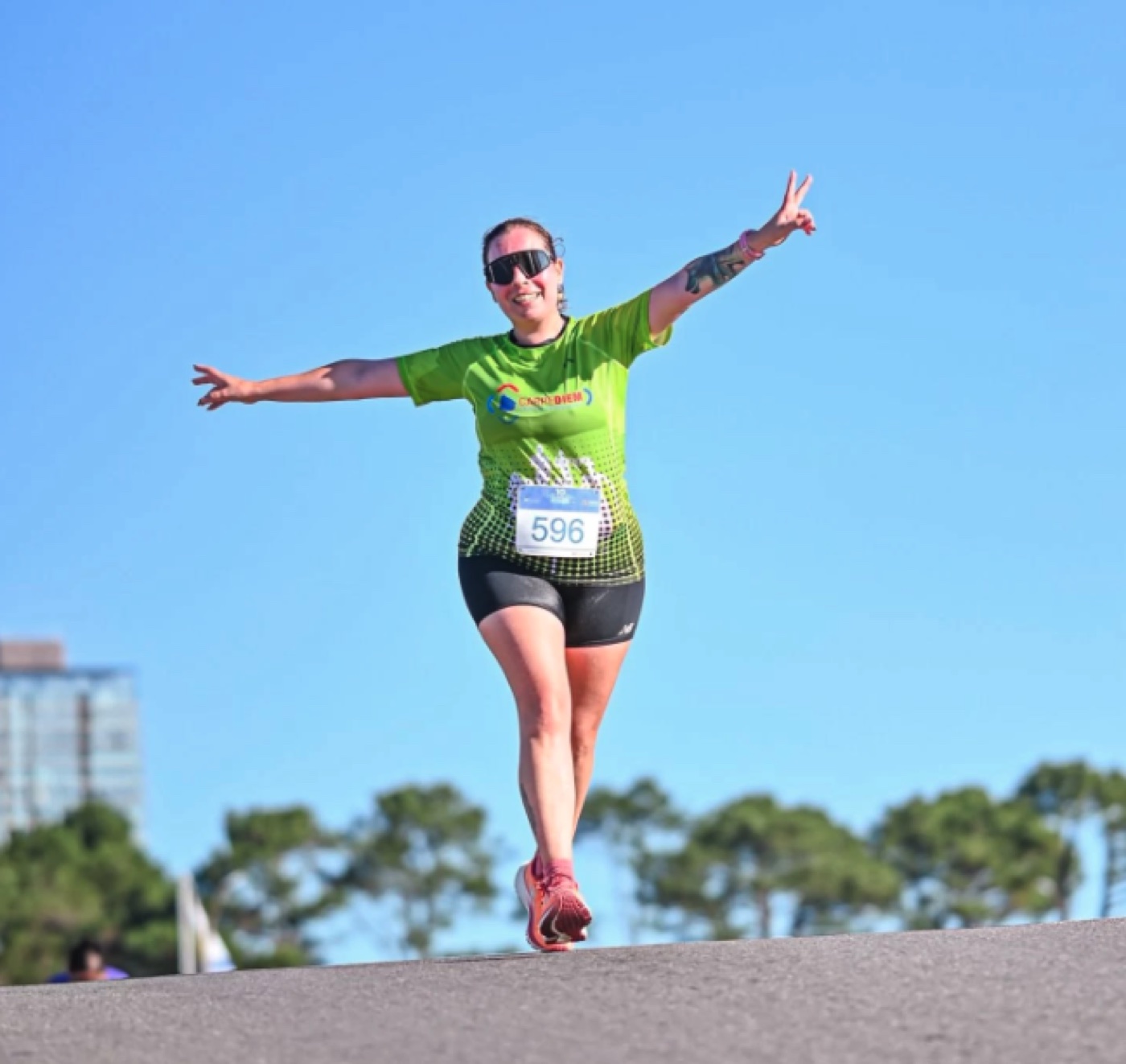 Atleta de Carpediem celebrando una meta